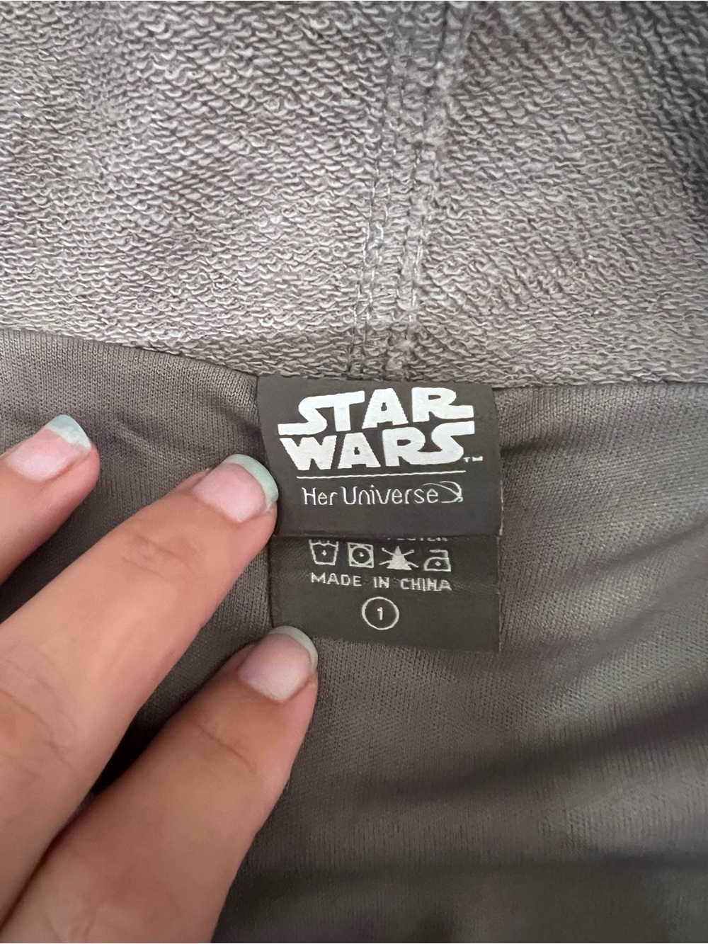 Light Gray Asymmetric Star Wars Her Universe Zip Women's Jacket - Picture 2 of 8